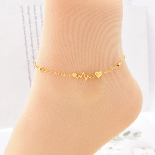 Heartbeat Anklet